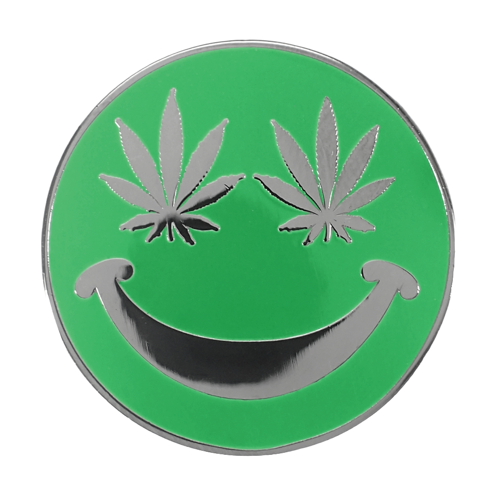 Kush Collective - Weed Eyed Smiley Face Dank Pin
