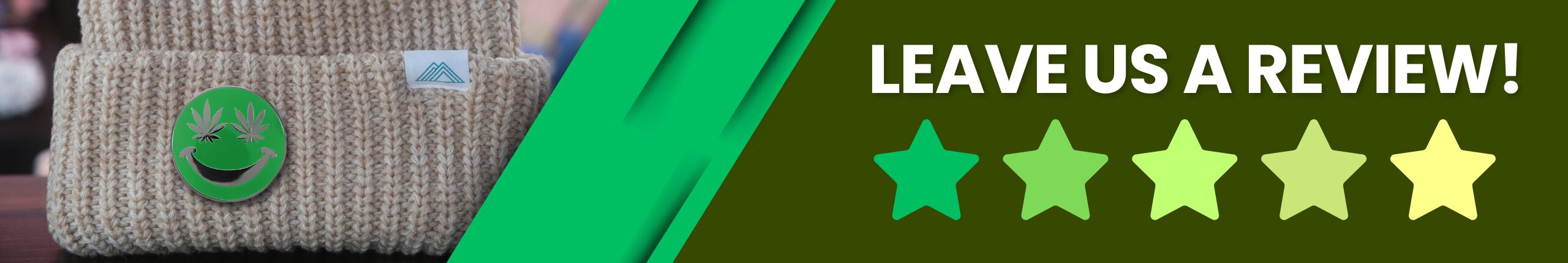 Contact Dank Pins - Leave Us a Review banner