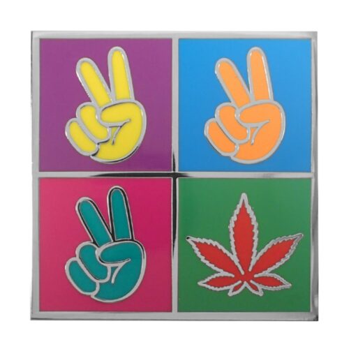 420 Pins - Peace and Weed Enamel Pin