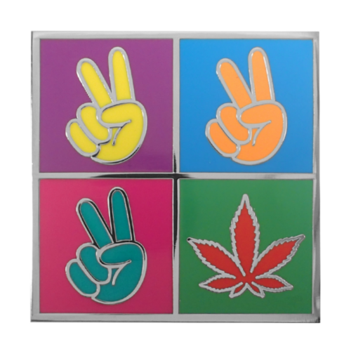 Weed Pins - Peace and Weed Enamel Pin